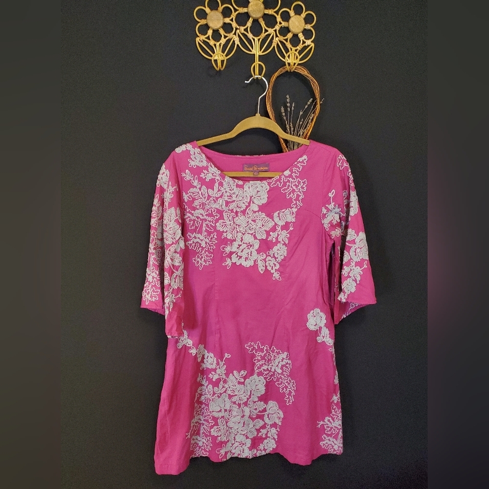 Embroidered Pink Dress - Picture 2 of 6